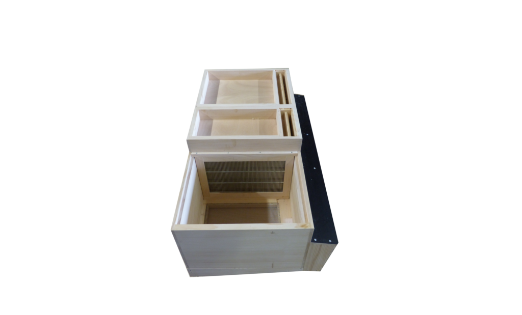 RUCHE D'ELEVAGE DADANT 3 COMPARTIMENTS - Ruches Créabois